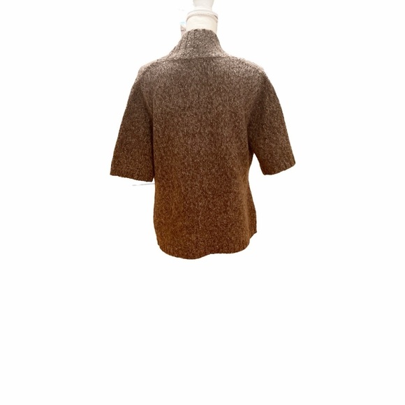 Vintage Tweeds shawl V Neck short sleeved cardigan. Size large - Picture 3 of 7